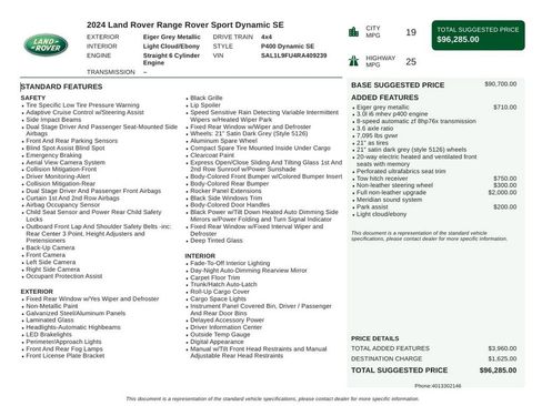 Used 2024 Land Rover Range Rover Sport Dynamic SE AWD/4WD image 6