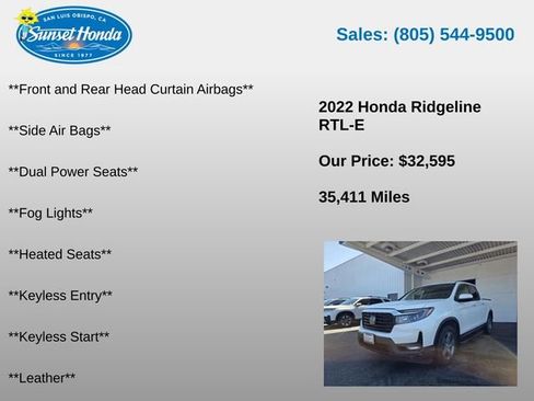 Used 2022 Honda Ridgeline RTL-E image 7
