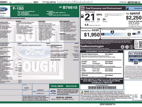 Used 2021 Ford F150 XLT w/ Equipment Group 302A High AWD/4WD image 40