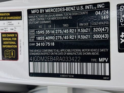 Certified 2024 Mercedes-Benz EQS 450+ 4MATIC SUV image 25