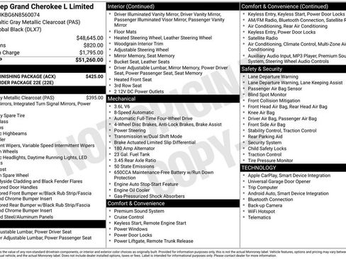 Used 2022 Jeep Grand Cherokee L Limited w/ MOPAR Finishing Package AWD/4WD image 13