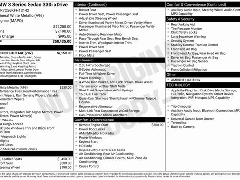 Used 2019 BMW 330i xDrive 330i xDrive w/ Convenience Package image 7