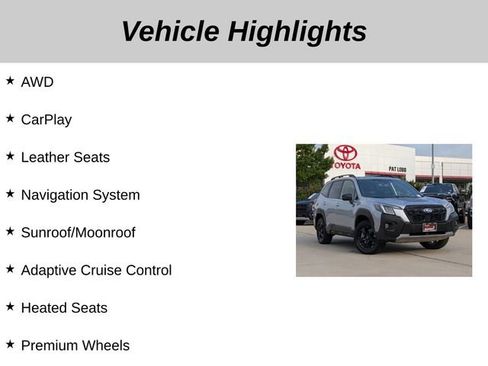Used 2025 Subaru Forester Wilderness w/ Convenience Package AWD/4WD image 5