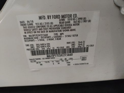 Used 2018 Ford EcoSport SE w/ SE Convenience Package FWD image 33