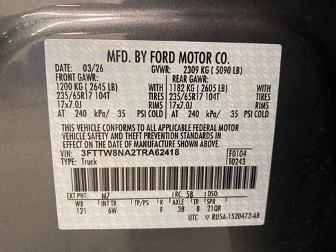 Used 2026 Ford Maverick Tremor AWD/4WD image 40