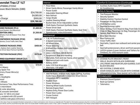 Used 2019 Chevrolet Trax LT w/ Sun & Sound Package AWD/4WD image 29