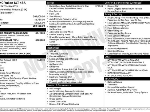 Used 2021 GMC Yukon SLT w/ Rear Media and Nav Package image 3