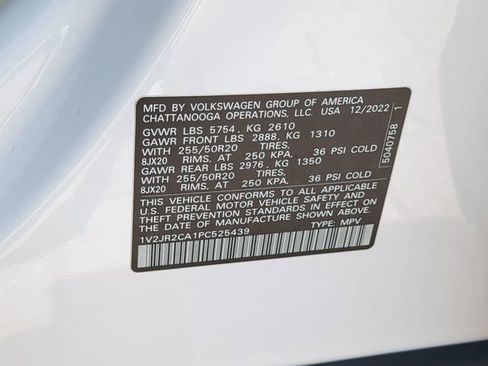 Certified 2023 Volkswagen Atlas SE w/ Panoramic Sunroof Package FWD image 38