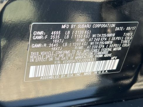 Used 2018 Subaru Outback 2.5i Touring w/ Popular Package #3 AWD/4WD image 36