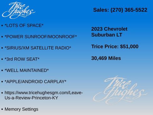 Used 2023 Chevrolet Suburban LT w/ Luxury Package AWD/4WD image 26