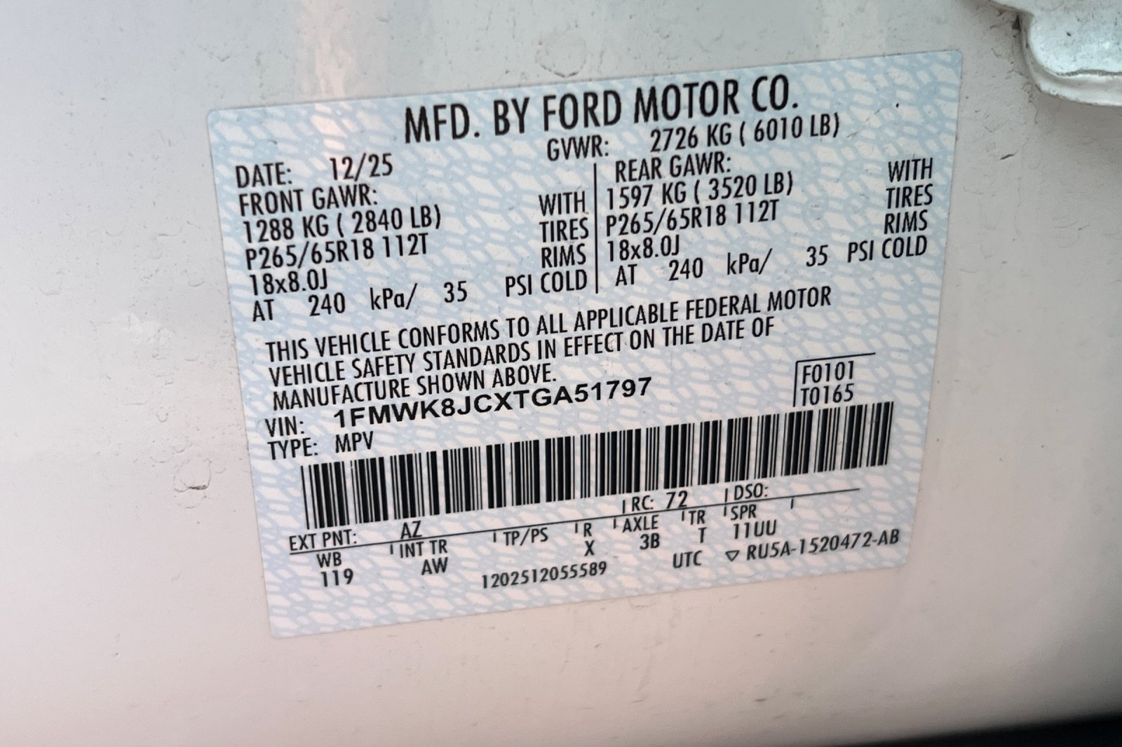 Used 2026 Ford Explorer Tremor w/ Tremor Ultimate Package AWD/4WD image 47