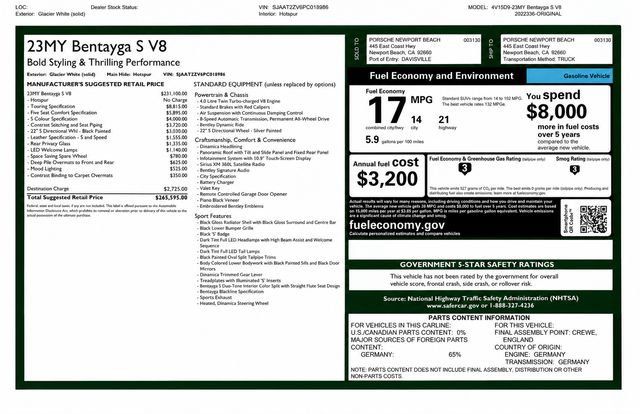 Used 2023 Bentley Bentayga AWD/4WD image 64