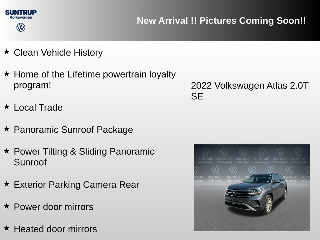 Used 2022 Volkswagen Atlas SE AWD/4WD image 5