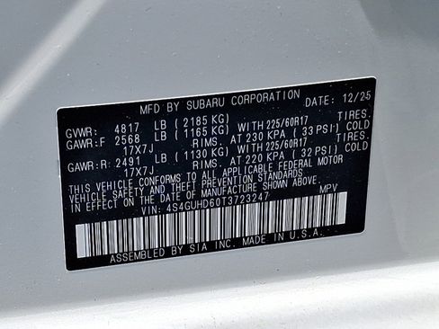 Certified 2026 Subaru Crosstrek 2.0i Premium AWD/4WD image 27