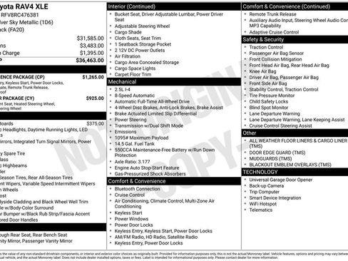 Used 2024 Toyota RAV4 XLE w/ Convenience Package AWD/4WD image 3