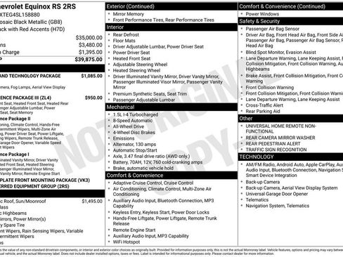Used 2025 Chevrolet Equinox RS w/ Safety and Technology Package image 9