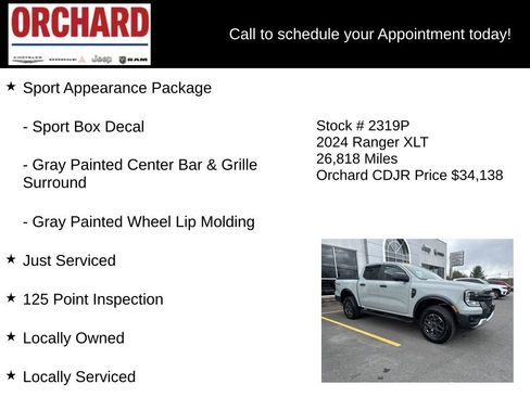 Used 2024 Ford Ranger XLT w/ Technology Package AWD/4WD image 16