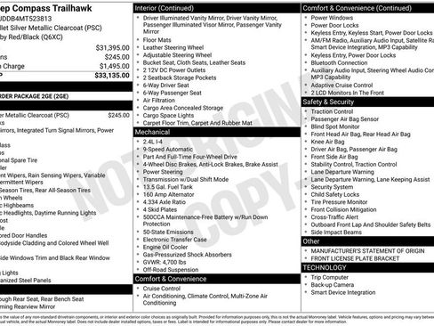 Used 2021 Jeep Compass Trailhawk image 2