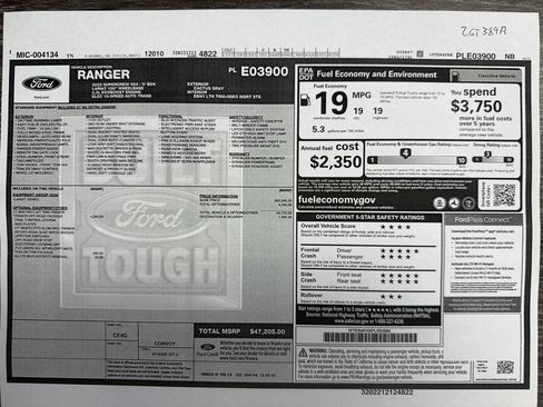 Certified 2023 Ford Ranger Lariat w/ Tremor Off-Road Package AWD/4WD image 29
