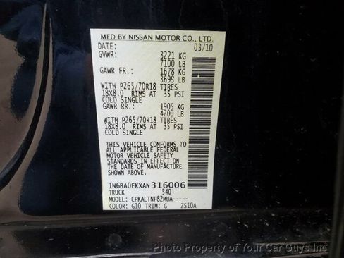 Used 2010 Nissan Titan SE RWD image 26