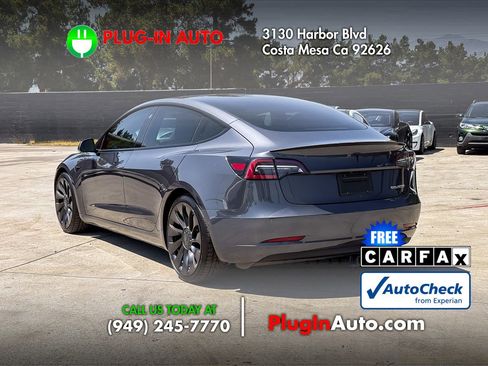 Used 2021 Tesla Model 3 Performance AWD/4WD image 2