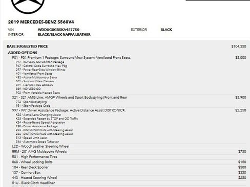 Used 2019 Mercedes-Benz S 560 4MATIC Sedan image 4