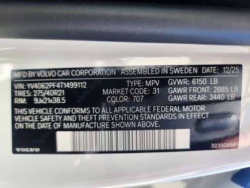New 2026 Volvo XC90 B6 Ultra w/ Protection Package image 24