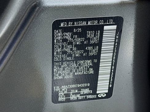 New 2026 INFINITI QX80 4WD w/ Sport Exterior Package image 44