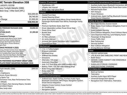 New 2026 GMC Terrain Elevation w/ Elevation Premium Package image 47