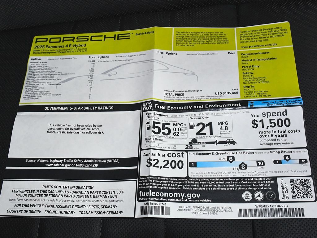 Used 2025 Porsche Panamera 4 E-Hybrid AWD/4WD image 65