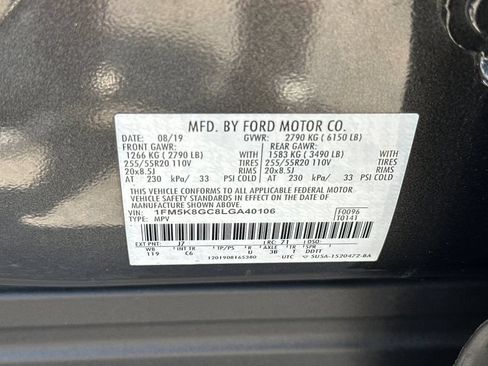 Used 2020 Ford Explorer ST w/ Premium Technology Package AWD/4WD image 33