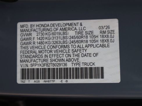 New 2026 Honda Ridgeline Black Edition image 46