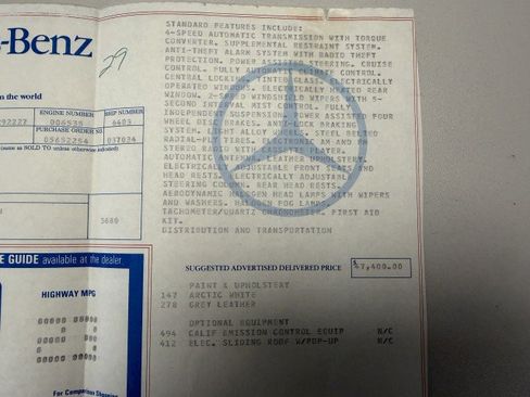Used 1987 Mercedes-Benz 300 SDL image 56