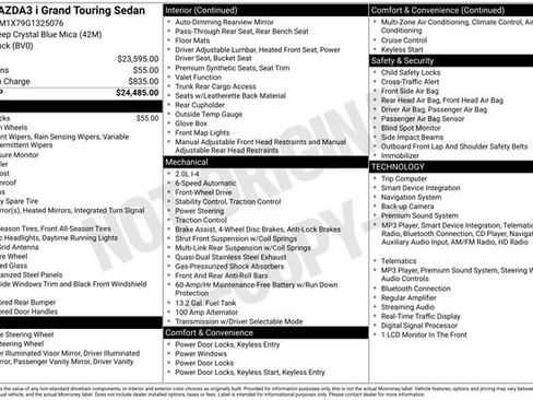 Used 2016 MAZDA MAZDA3 i Grand Touring FWD image 19