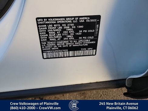 Certified 2022 Volkswagen Atlas SEL image 35