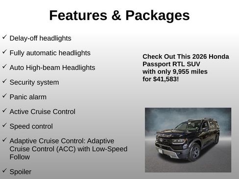 Certified 2026 Honda Passport RTL image 20