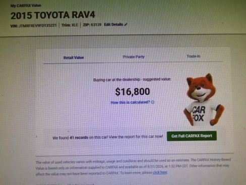 Used 2015 Toyota RAV4 XLE AWD/4WD image 9