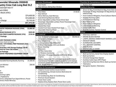 New 2025 Chevrolet Silverado 3500 High Country w/ High Country Premium Package image 2