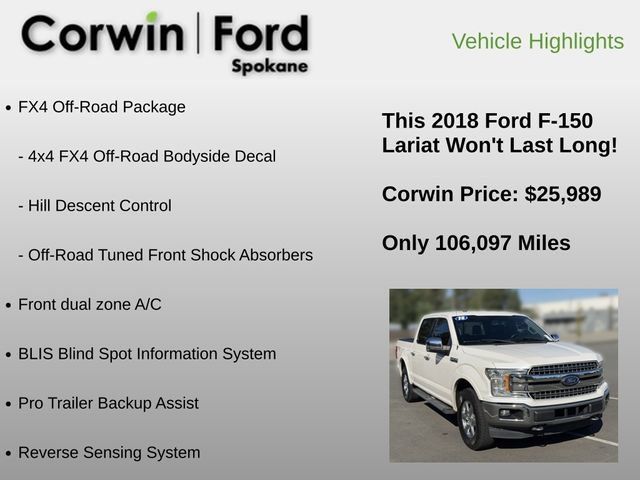 Used 2018 Ford F150 Lariat AWD/4WD image 12