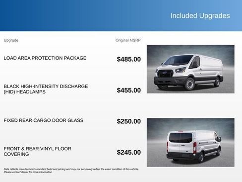 New 2025 Ford Transit 250 Low Roof w/ Load Area Protection Package RWD image 3