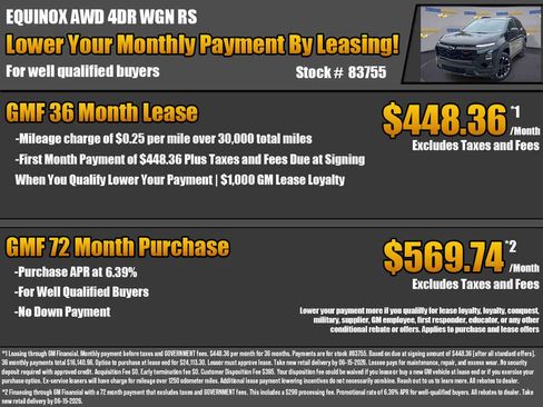 New 2026 Chevrolet Equinox RS w/ Convenience Package III AWD/4WD image 2