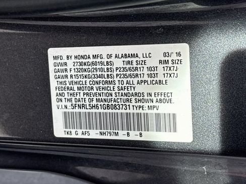 Used 2016 Honda Odyssey EX-L image 37