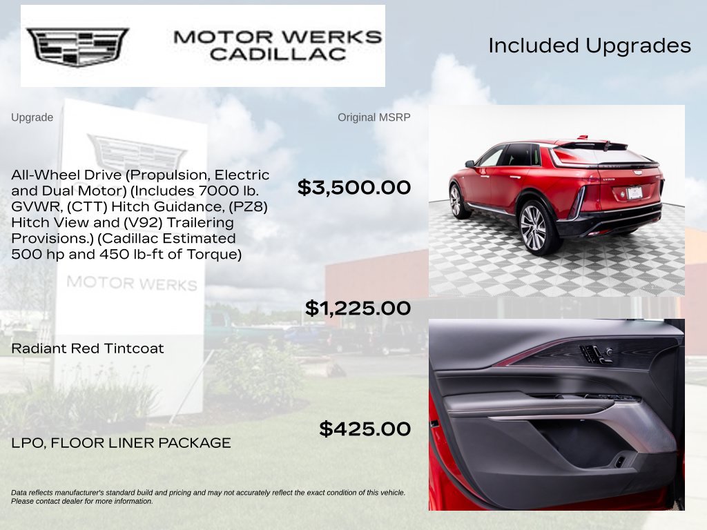 Certified 2025 Cadillac Lyriq Luxury w/ LPO, Floor Liner Package AWD/4WD image 4