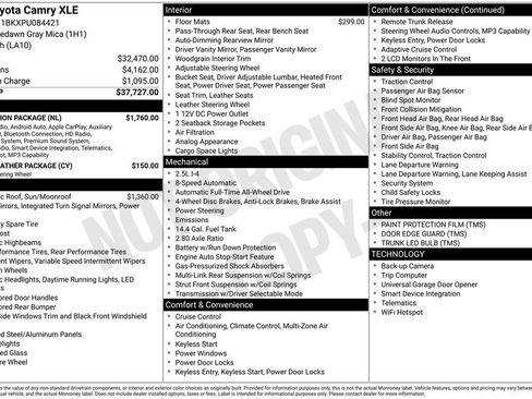 Used 2023 Toyota Camry XLE w/ Navigation Package AWD/4WD image 17