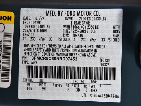 Used 2022 Ford Bronco Sport Outer Banks AWD/4WD image 15