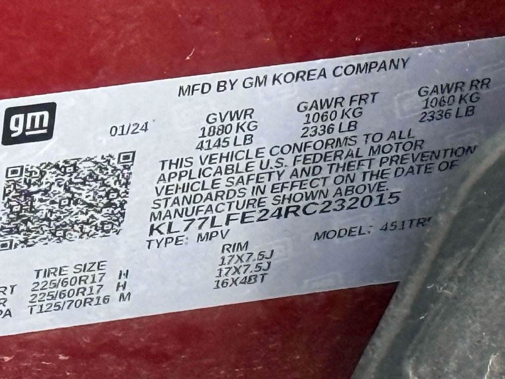 Used 2024 Chevrolet Trax LS w/ LS Convenience Package FWD image 14