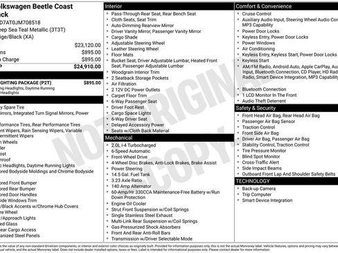 Used 2018 Volkswagen Beetle 2.0T Coast w/ Coast Lighting Package image 1