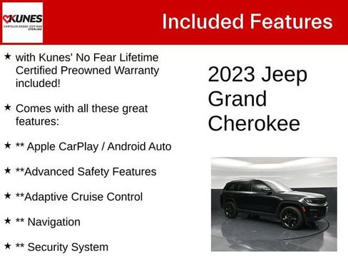 Used 2023 Jeep Grand Cherokee Limited w/ Black Appearance Package AWD/4WD image 4