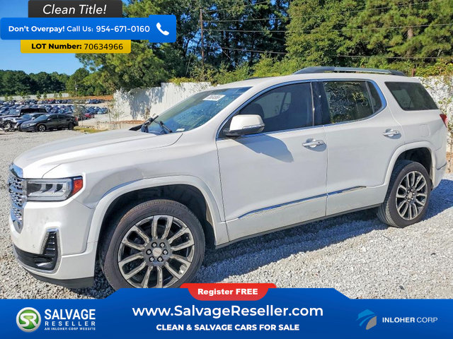 Used 2020 GMC Acadia Denali w/ Trailering Package FWD image 1