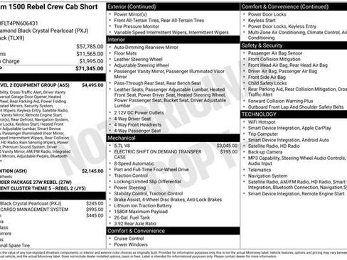 Used 2023 RAM 1500 Rebel w/ Rebel Level 2 Equipment Group AWD/4WD image 2